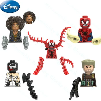 Disney Brīnums Celtniecības Bloki Cranage Donino Inde, Spiderman Ķieģeļi Mini Anime Figūras Salikt Lelles Puzzle Rotaļlietas Bērniem Dāvanu