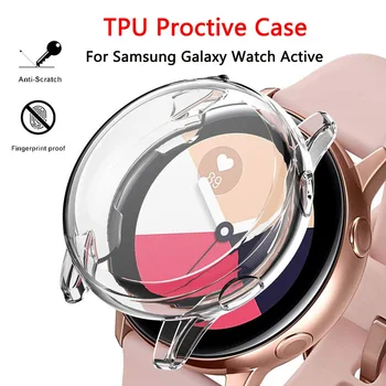 TPU Aizsardzības Case For Samsung Galaxy Skatīties Active Smart Skatīties Ekrānā Aizsardzības Vāks Apvalks Priekš Samsung Galaxy Skatīties Active