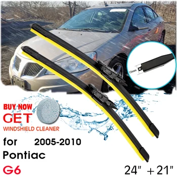Auto Logu Tīrītāju slotiņu Vējstiklu Gumijas, Silikona Piepildīt Tīrītājs, Lai Pontiac G6 2005. - 2010. gadam LHD / RHD 24
