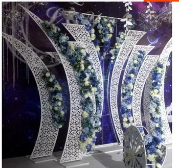 Jaunu kaklasaiti yi ekrāna arch kāzu aksesuārus galvenās skatuves fona aksesuārus, kas peld kāzu dekorēšana aksesuārus.