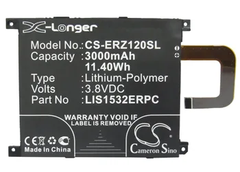 Kamerons Ķīnas 3000mAh Akumulators LIS1532ERPC Sony Ericsson C6916, L39T, L39U, Xperia Z1 4G, Xperia Z1S