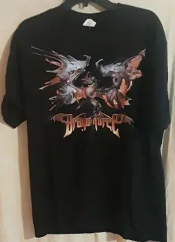 Dragonforce Vīriešu XL Melnā Josla T-Krekls 