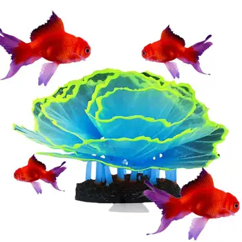 Mākslīgā Akvārijs Koraļļu Rotājumu Mākslīgā Akvāriju Ornaments Uz Silikona Bāzes Akvāriju Rotājumu Simulācijas Zivju Tvertnes Augi, Ainavas