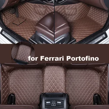 Autohome Automašīnas Grīdas Paklāji Ferrari Portofino 2016-2019 Gadu Modernizētas Versija Kāju Coche Piederumi Carpetscustomized