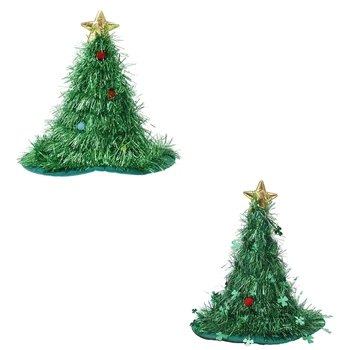 Karnevāla Vizulis Ziemassvētku Eglītes, Santa Beanie Vairāku Krāsu Pieaugušo Siltu Ziemassvētku Cepure Pieaugušajiem, Pusaudžiem Ziemassvētku Dāvanu JAUNAS
