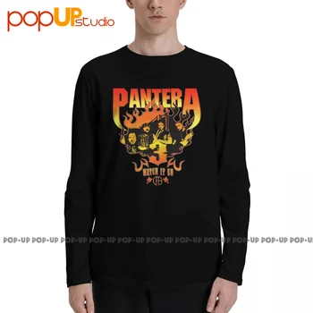 Pantera Skatīties To Iet Aop Joslu garām Piedurknēm T-Krekli, T-krekls, t-veida Reto Retro Hip Hop Karstā Pārdošanas