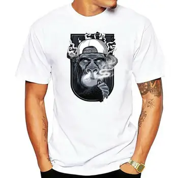 Vīriešu T-Krekli Vasaras Stila Modes Laupījums Mērkaķis Cigarešu Vape Dūmu Vīriešu T-krekls, Krekli Vīriešiem
