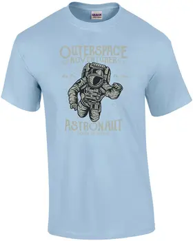 Kosmosa Piedzīvojumu Astronauts Retro Darbā Plakātu T-Krekls