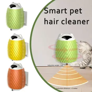 Massager Kaķiem Pet Cat Noņemt Matu Suka Ķemme Kaķis pašattīrīšanās Rīki Pet Piederumu Smart Pet Matu Tīrāku T2S9