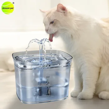 Kaķis Automātiskā Ūdens Strūklaka Filtrs Elektriskie Izslēgt Mājdzīvnieku Kaķi Dzērājs 2.5 L Liela Ietilpība Ūdens Filtring Dzeramā Dozatoru Kaķis