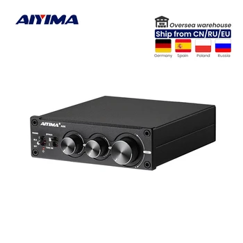 AIYIMA Audio A06 MM/MC Phono Pastiprinātājs TPA3221 100Wx2 Stereo HiFi Jaudas AMP Vinilplašu Phonograph Preamp Trīskāršot, Bass Control