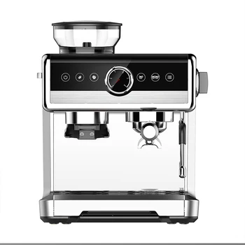Augstas kvalitātes pogas, itāļu espresso kafijas automāts nerūsējošā tērauda mājsaimniecības kafijas cienītājs Pielāgots kafijas automāts