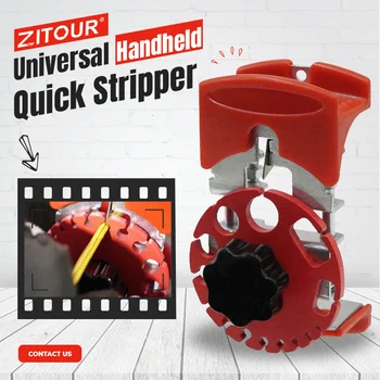 Saker Universālā Rokas Quick Stripper Elektrisko Vadu Demolisher Portatīvo Attvaicētājs Multi-Instruments, Gofrētu Rīki, Stieples Vadu Griezējs