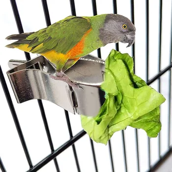 Pet Putnu Papagailis Ārstēt Turētājs Mazo Dzīvnieku Augļu, Dārzeņu Pakārtotā Metāla Pārtikas Klipu Barošanas Līdzeklis Būru Piederumi