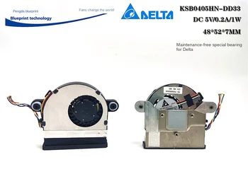 KSB0405HB-DD33 5v0.2.a Grāmatiņa 5cm Turbo Ventilatoru PWM Kontrolēt Temperatūru Dzesēšanas Ventilators